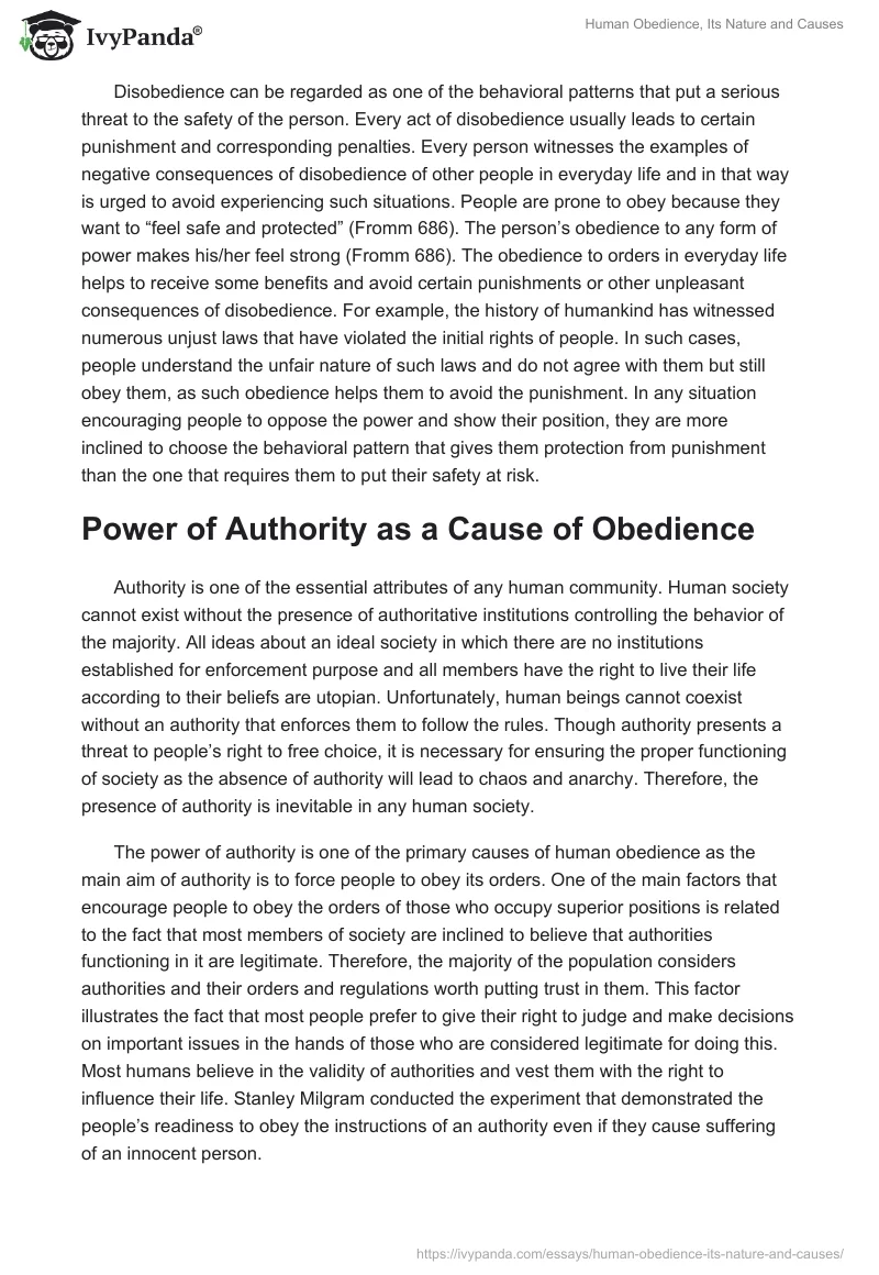 Human Obedience, Its Nature and Causes. Page 3