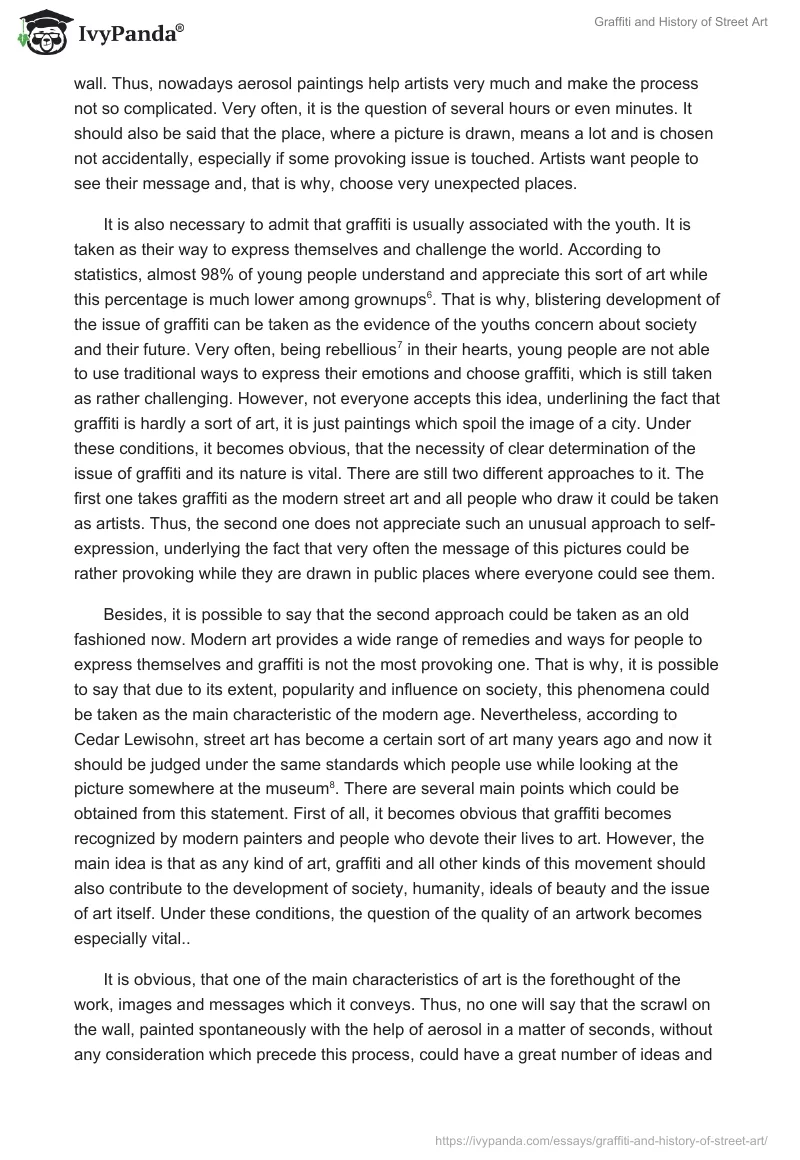 Graffiti and History of Street Art. Page 2