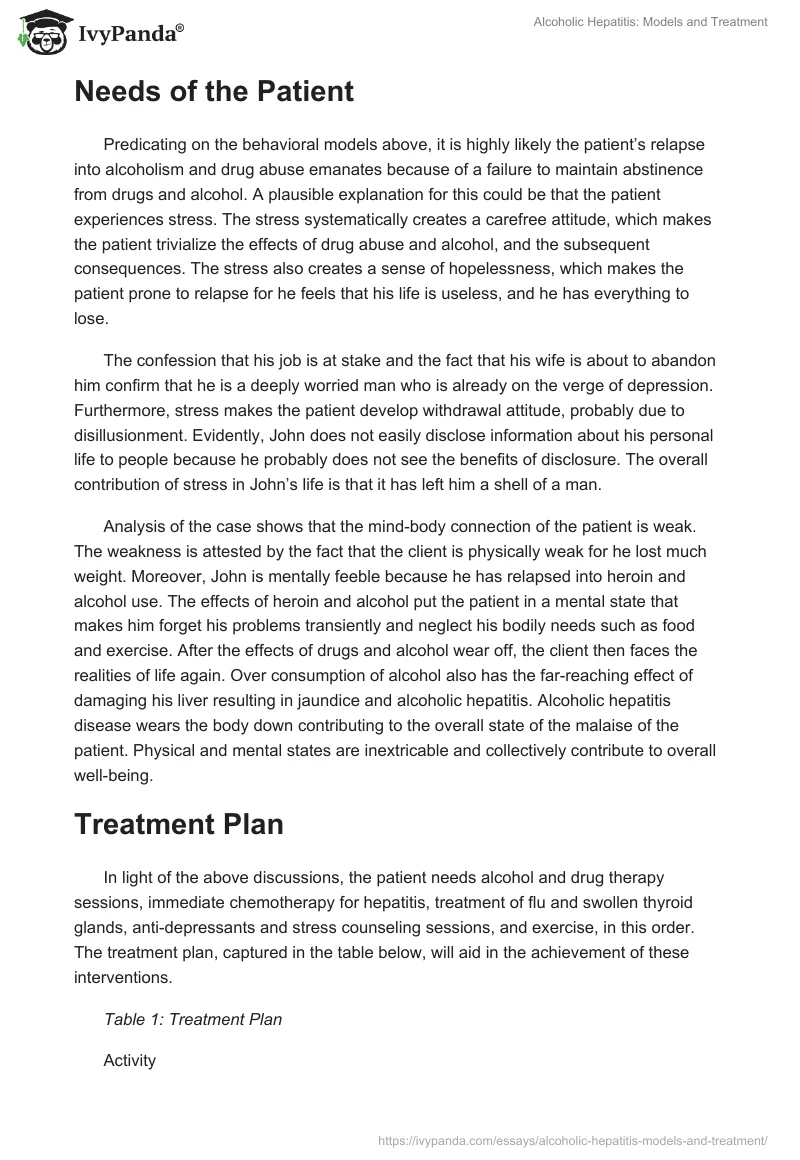 Alcoholic Hepatitis: Models and Treatment. Page 3