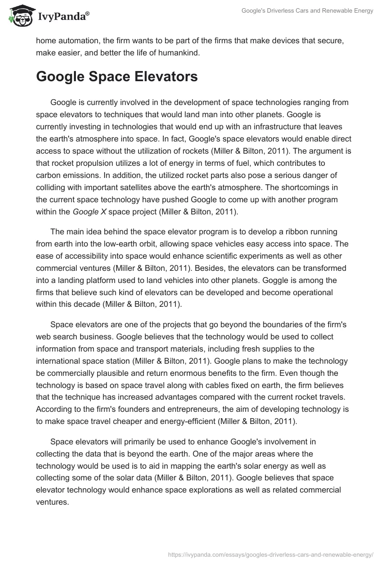 Google's Driverless Cars and Renewable Energy. Page 5