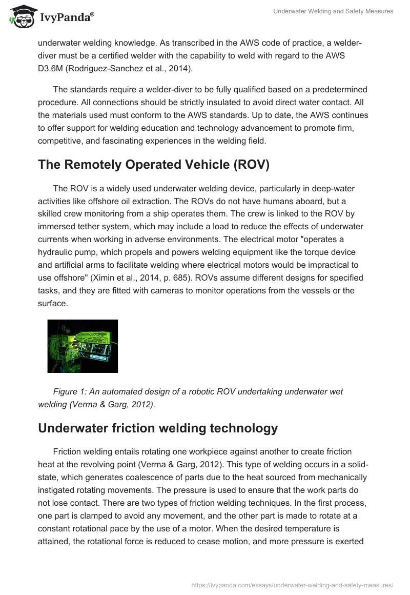Underwater Welding and Safety Measures. Page 5