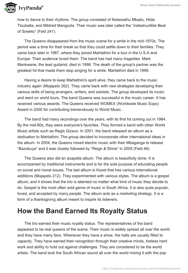 Music Band "Mahotella Queens". Page 2
