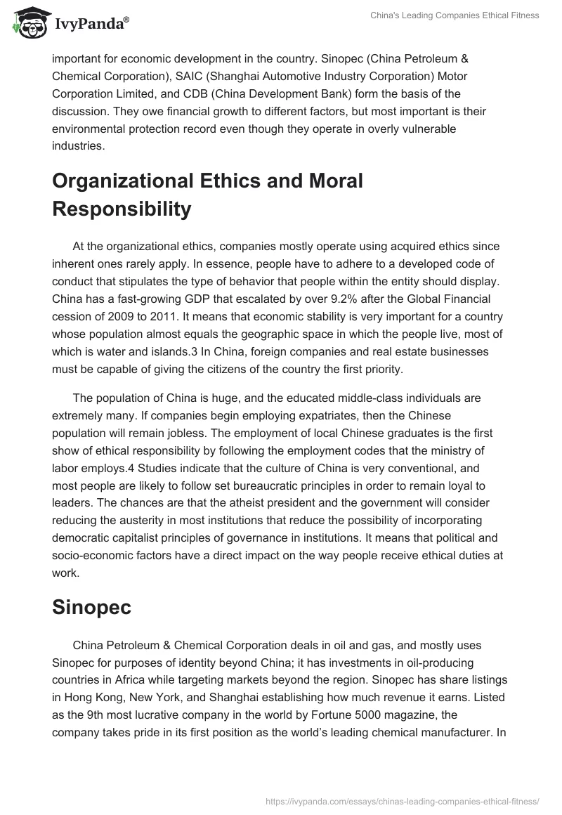China's Leading Companies Ethical Fitness. Page 2