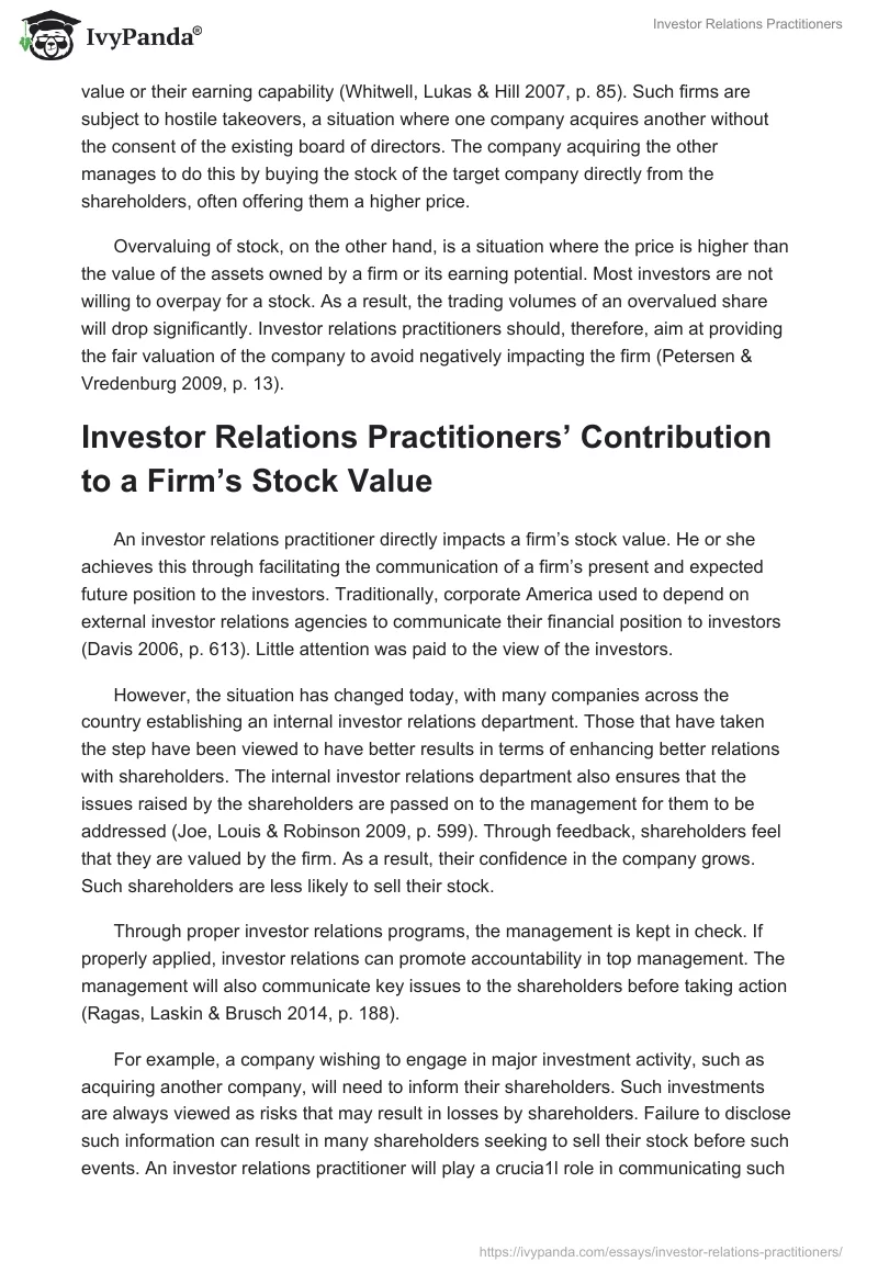 Investor Relations Practitioners. Page 5