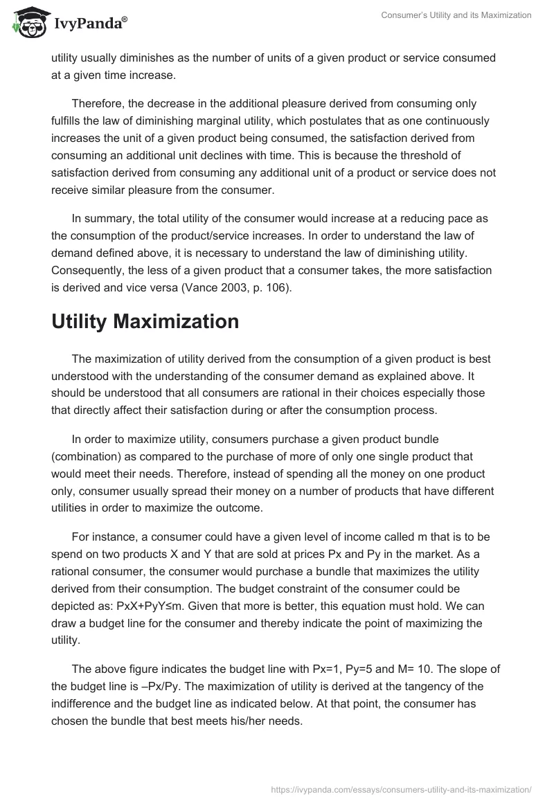 Consumer’s Utility and its Maximization. Page 3
