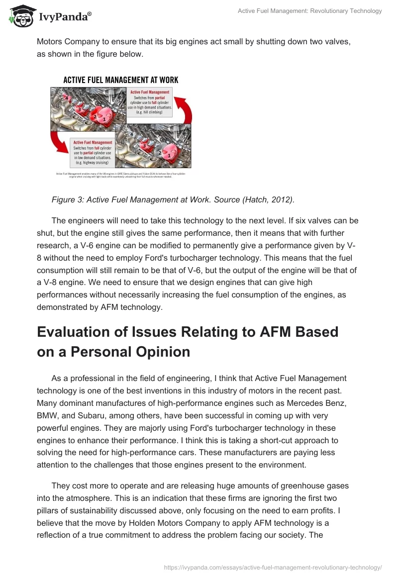 Active Fuel Management: Revolutionary Technology. Page 5