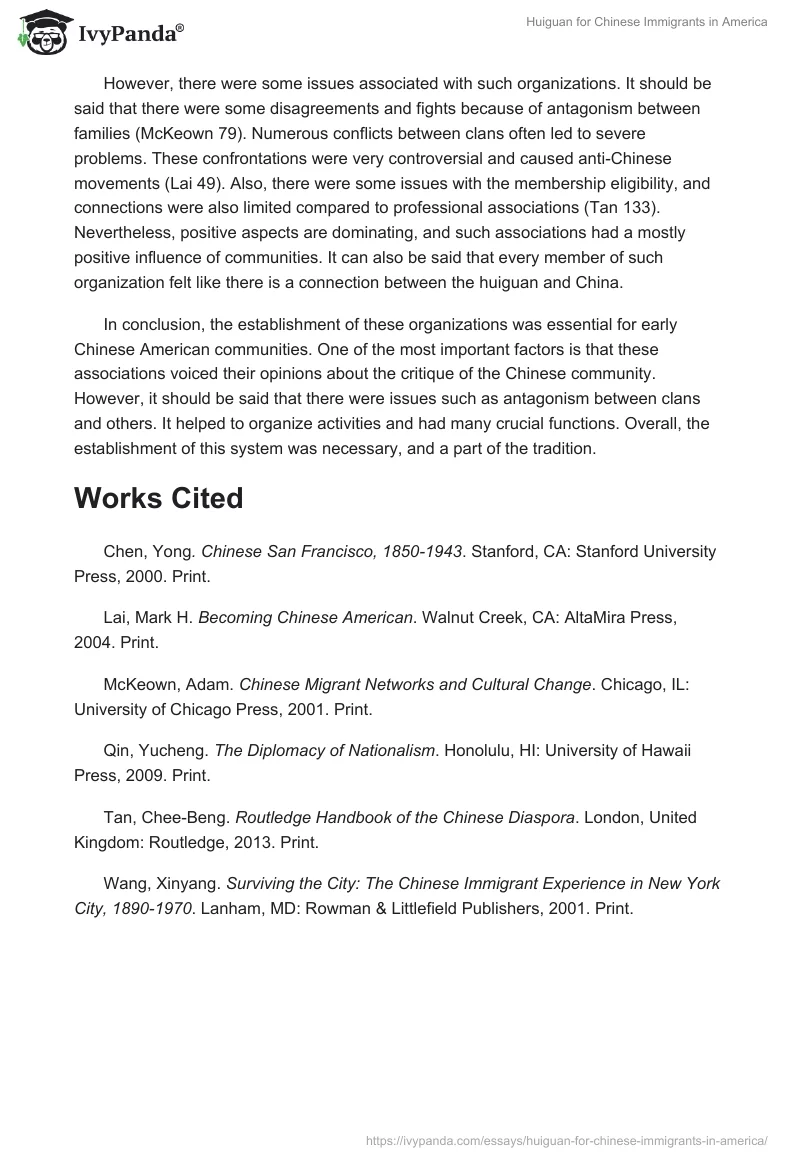 Huiguan for Chinese Immigrants in America. Page 2