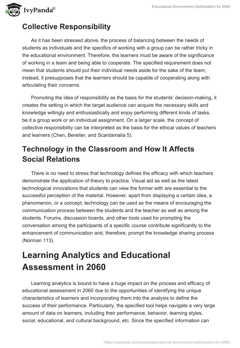 Educational Environment Optimization for 2060. Page 2
