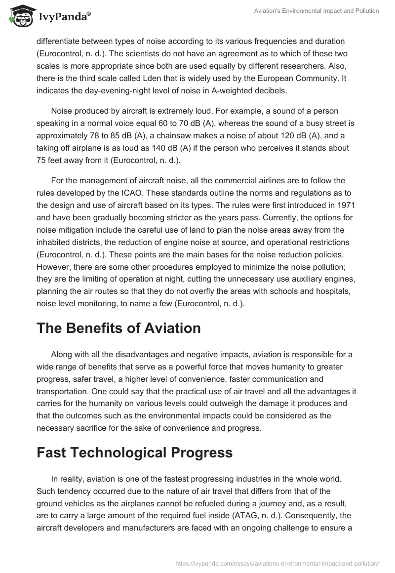 Aviation's Environmental Impact and Pollution. Page 5