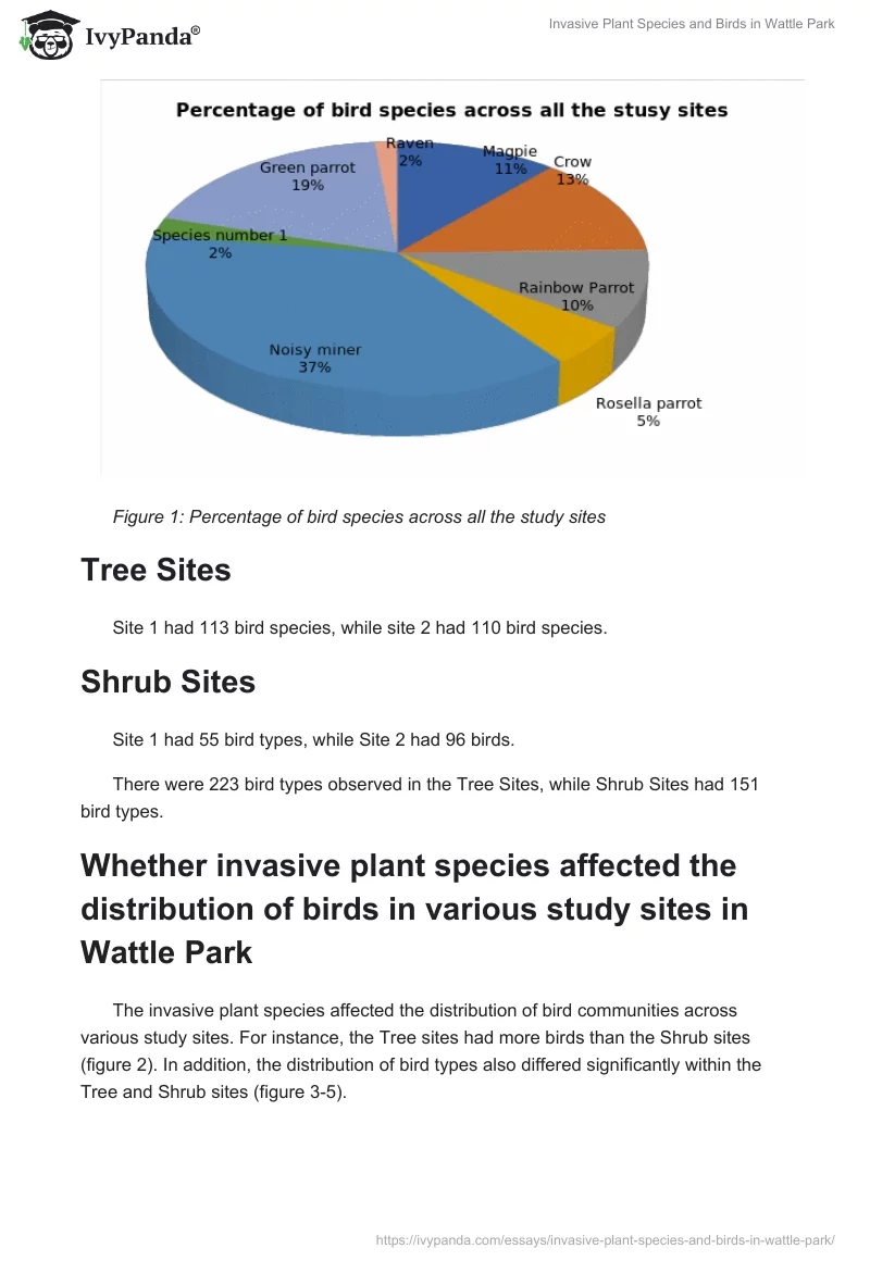 Invasive Plant Species and Birds in Wattle Park. Page 5