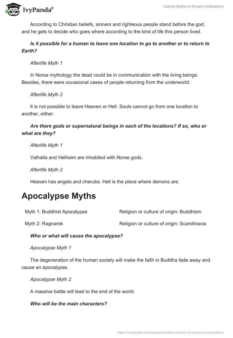 Cosmic Myths of Ancient Civilizations. Page 5