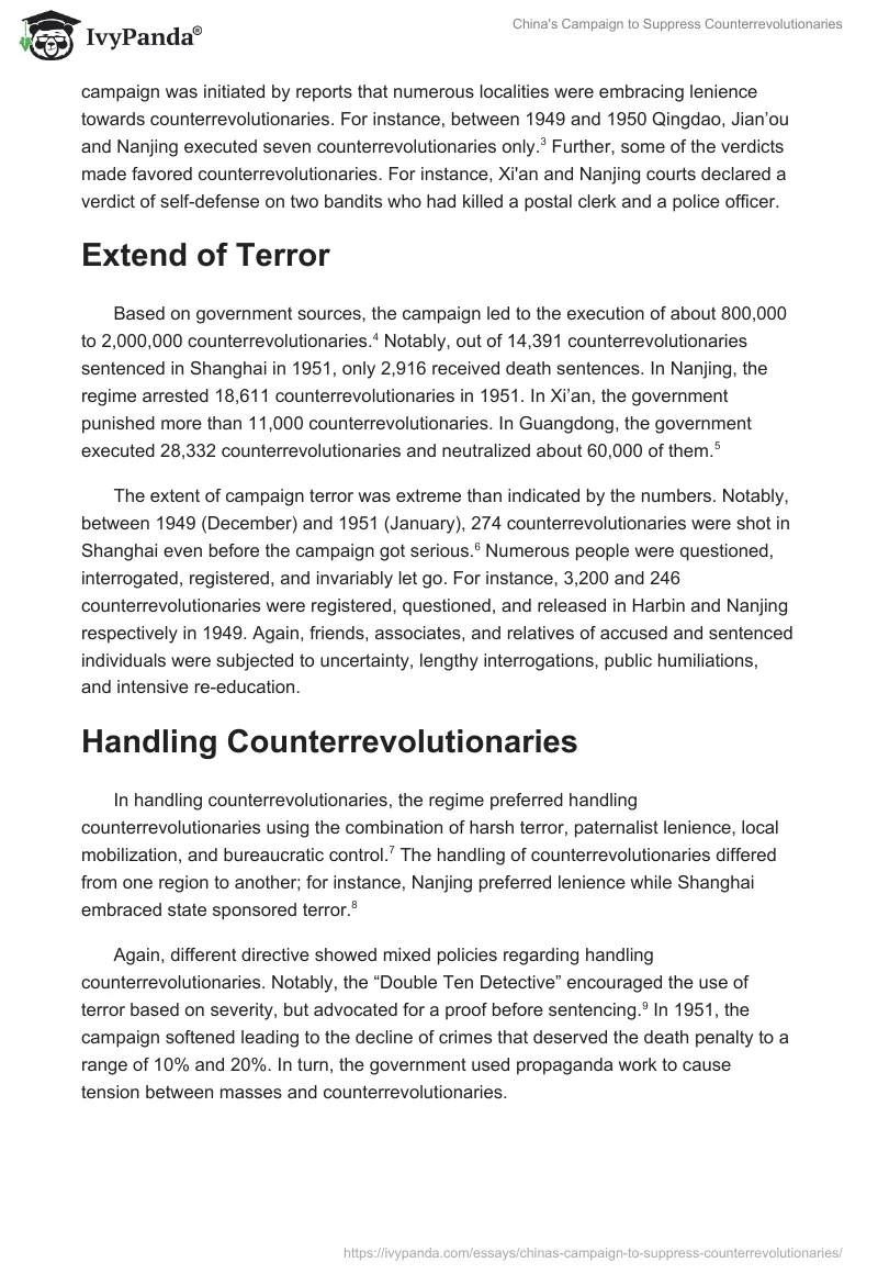 China's Campaign to Suppress Counterrevolutionaries. Page 2