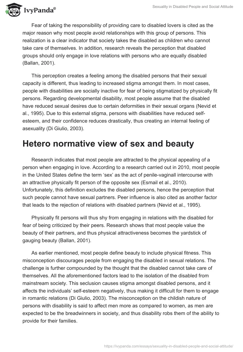 Sexuality in Disabled People and Social Attitude. Page 2