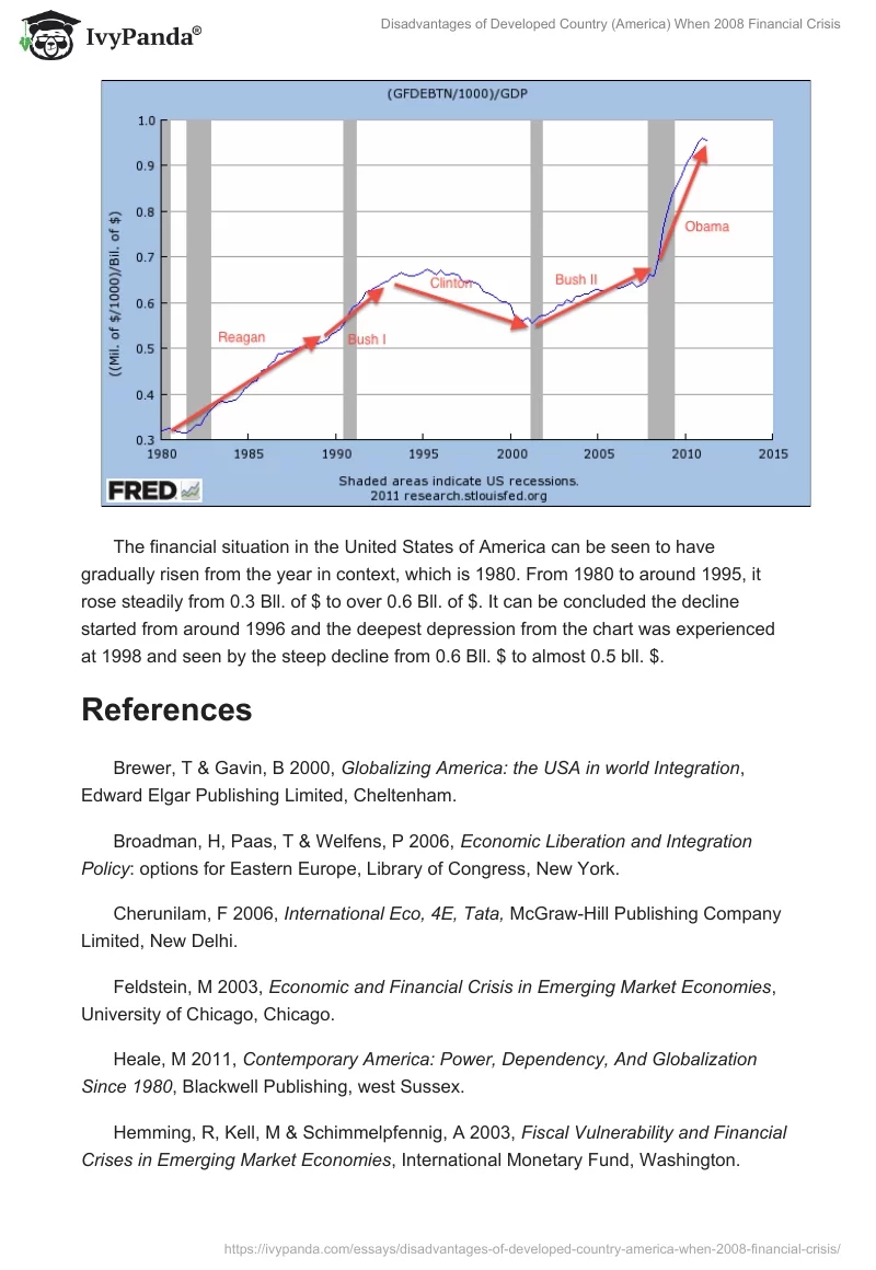 Disadvantages of Developed Country (America) When 2008 Financial Crisis. Page 4