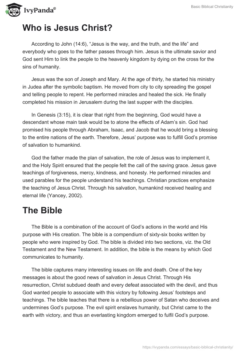 Basic Biblical Christianity. Page 4