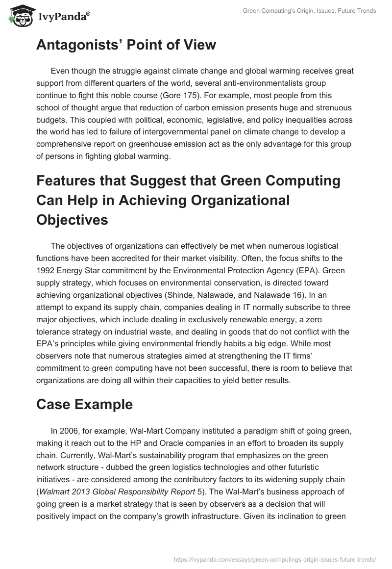 Green Computing's Origin, Issues, Future Trends. Page 5