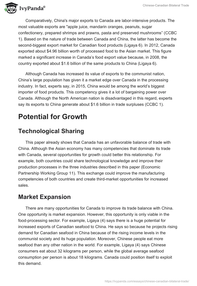Chinese-Canadian Bilateral Trade. Page 4