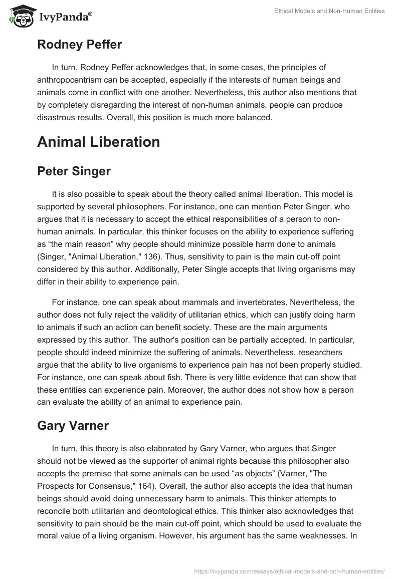 Ethical Models and Non-Human Entities. Page 3