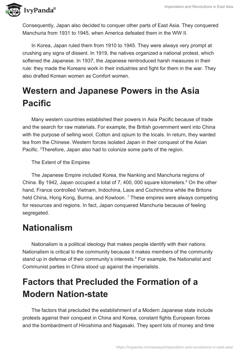 Imperialism and Revolutions in East Asia. Page 2