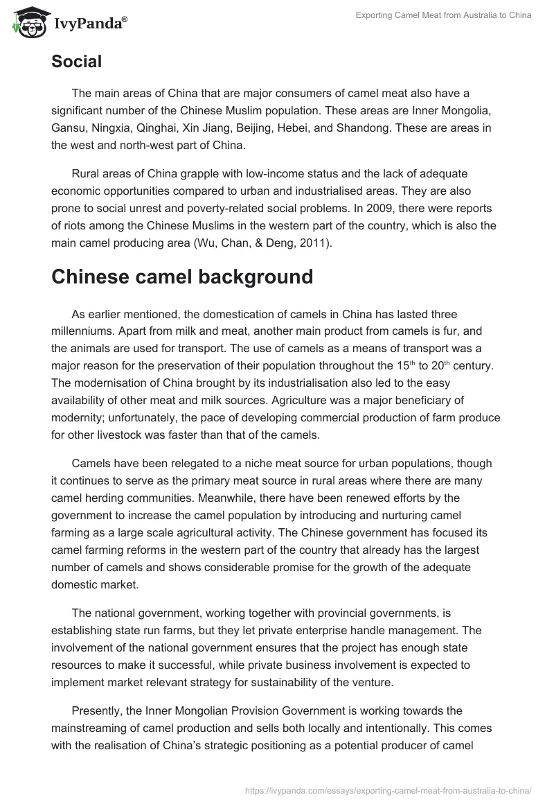 Exporting Camel Meat From Australia to China. Page 5