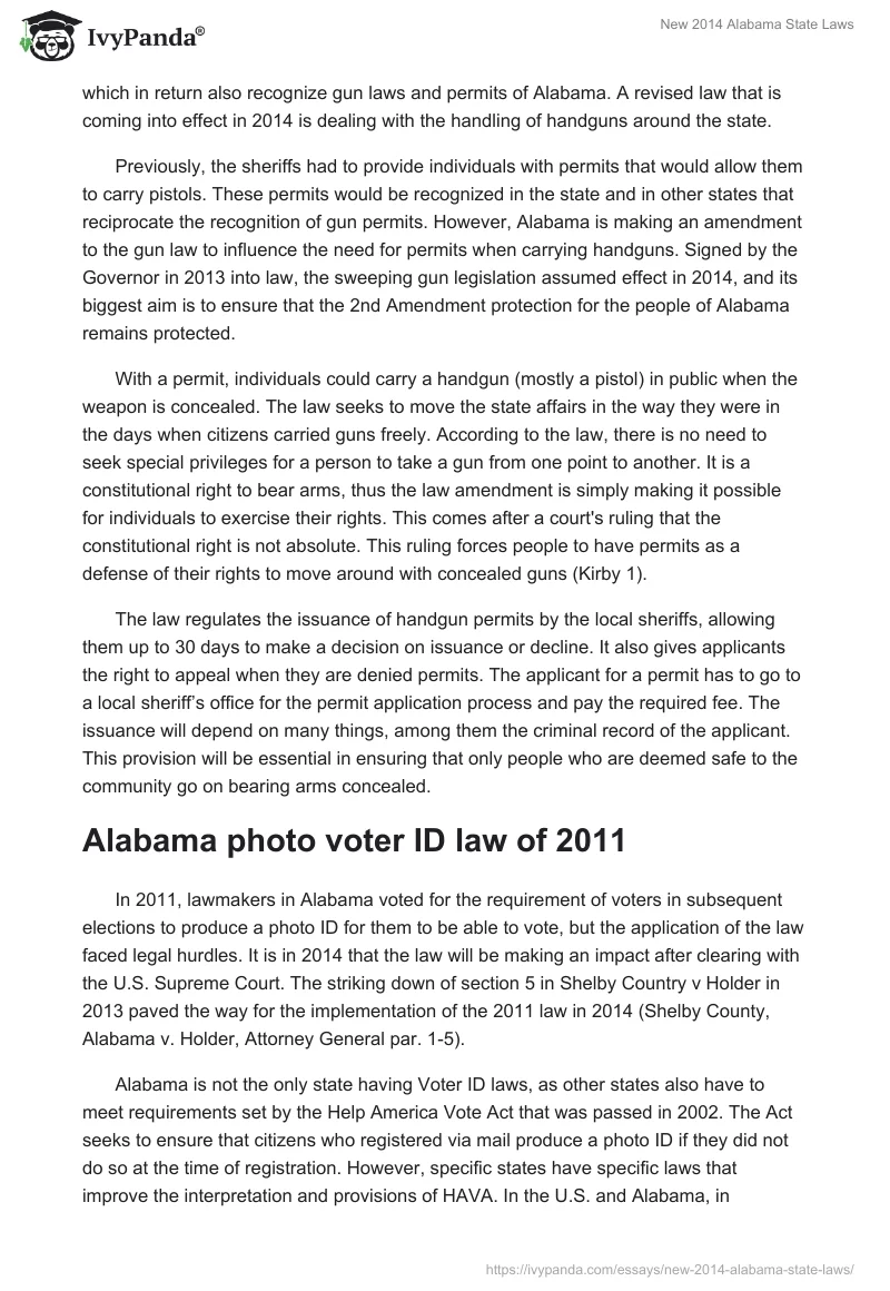 New 2014 Alabama State Laws. Page 2