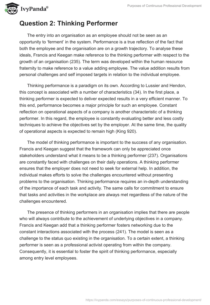Purposes of Continuous Professional Development. Page 3