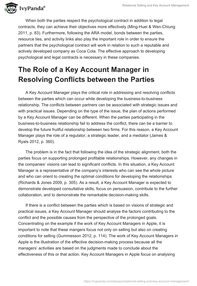 Relational Selling and Key Account Management. Page 3
