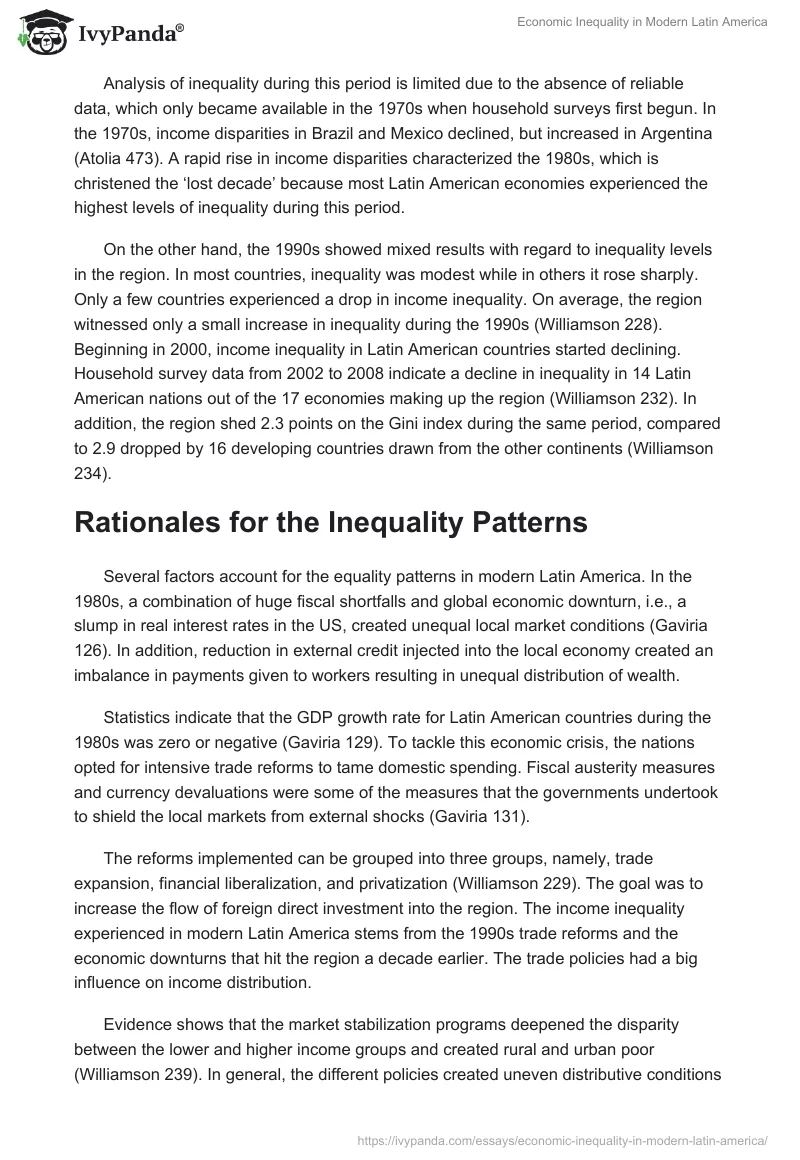 Economic Inequality in Modern Latin America. Page 4