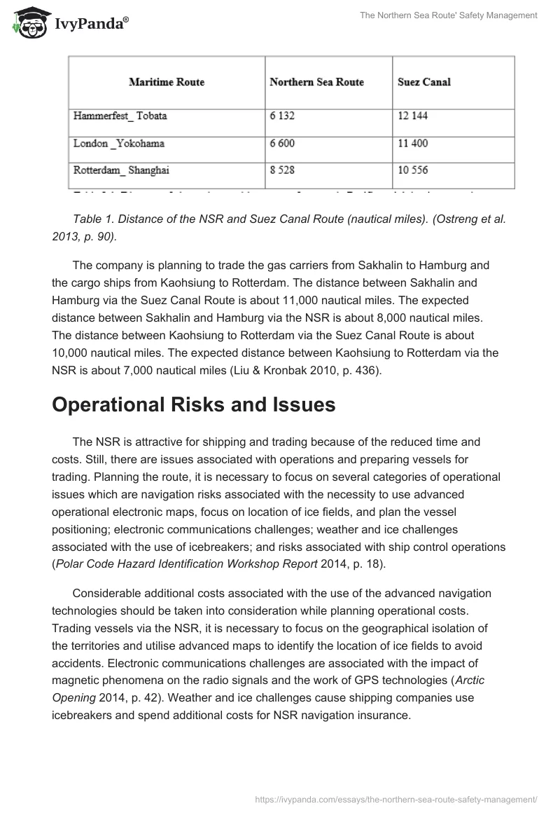 The Northern Sea Route' Safety Management. Page 2
