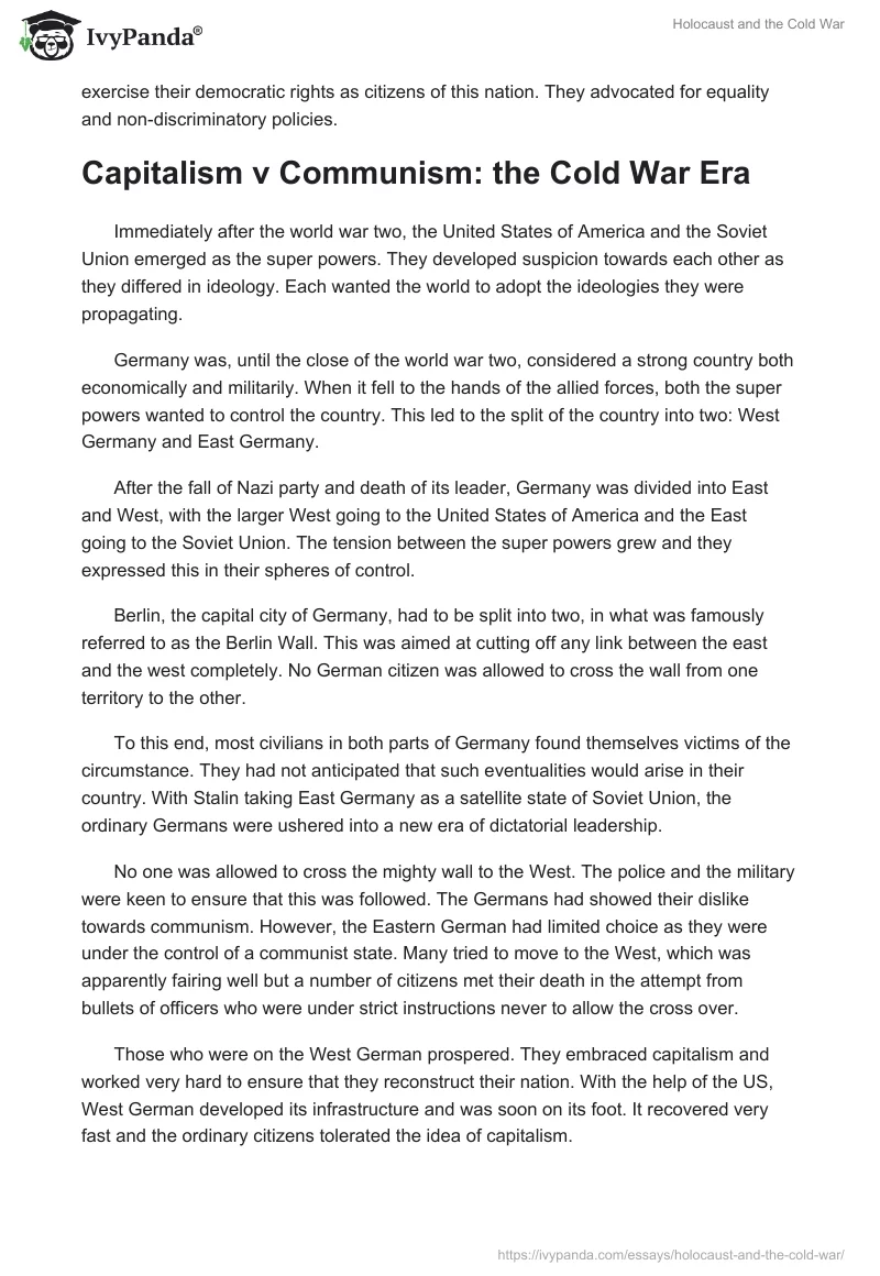Holocaust and the Cold War. Page 3