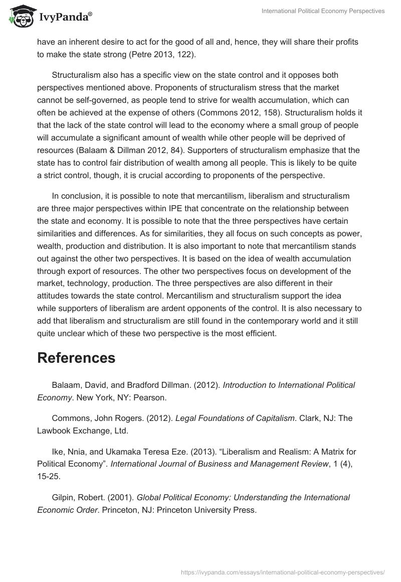 International Political Economy Perspectives. Page 3