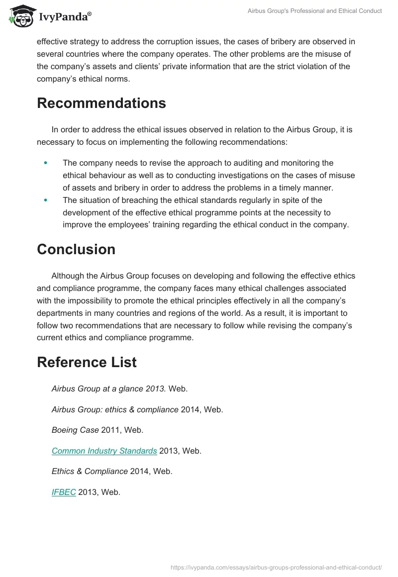 Airbus Group's Professional and Ethical Conduct. Page 5