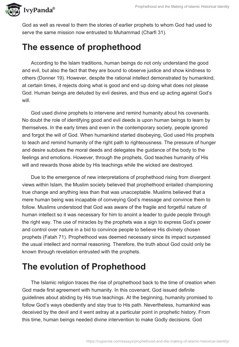 Prophethood and the Making of Islamic Historical Identity. Page 2