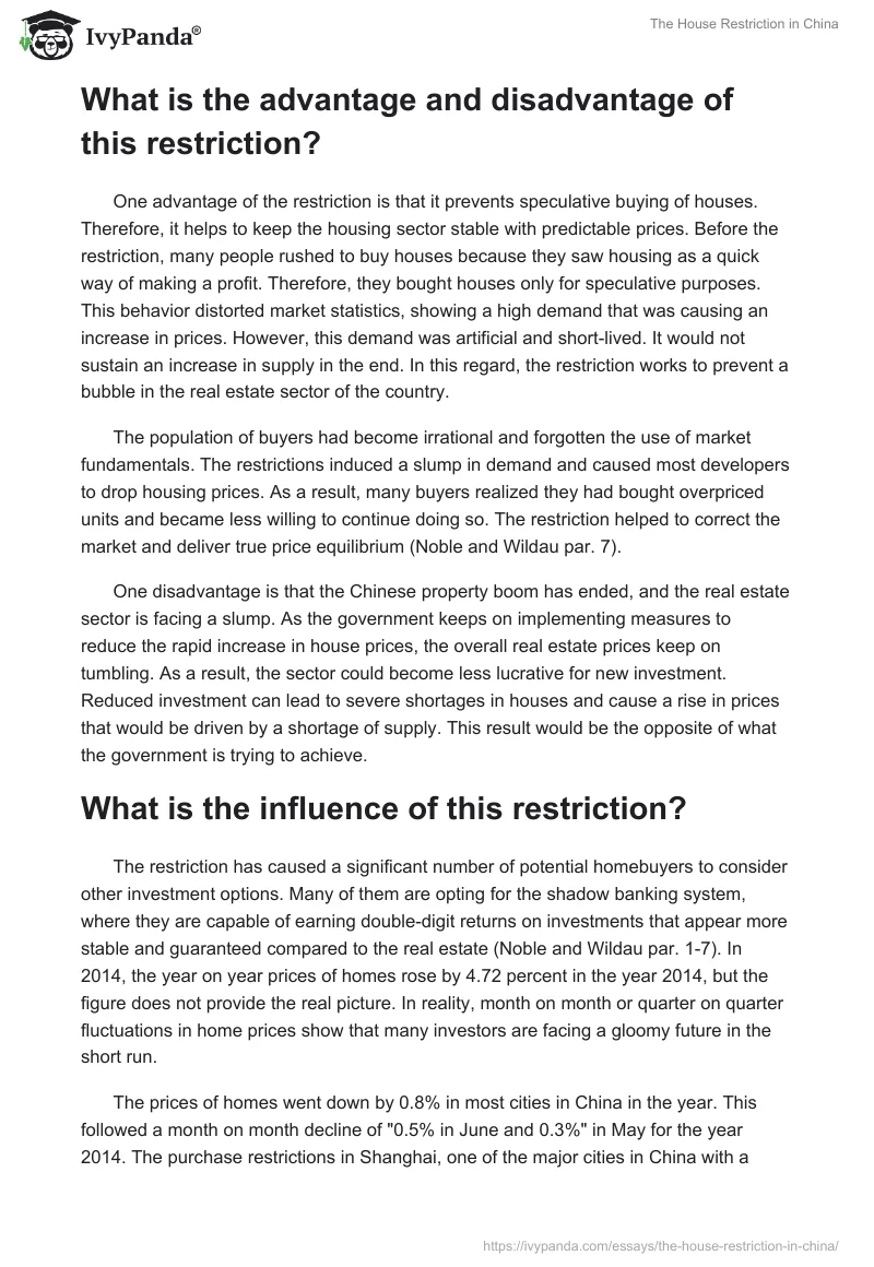 The House Restriction in China. Page 5