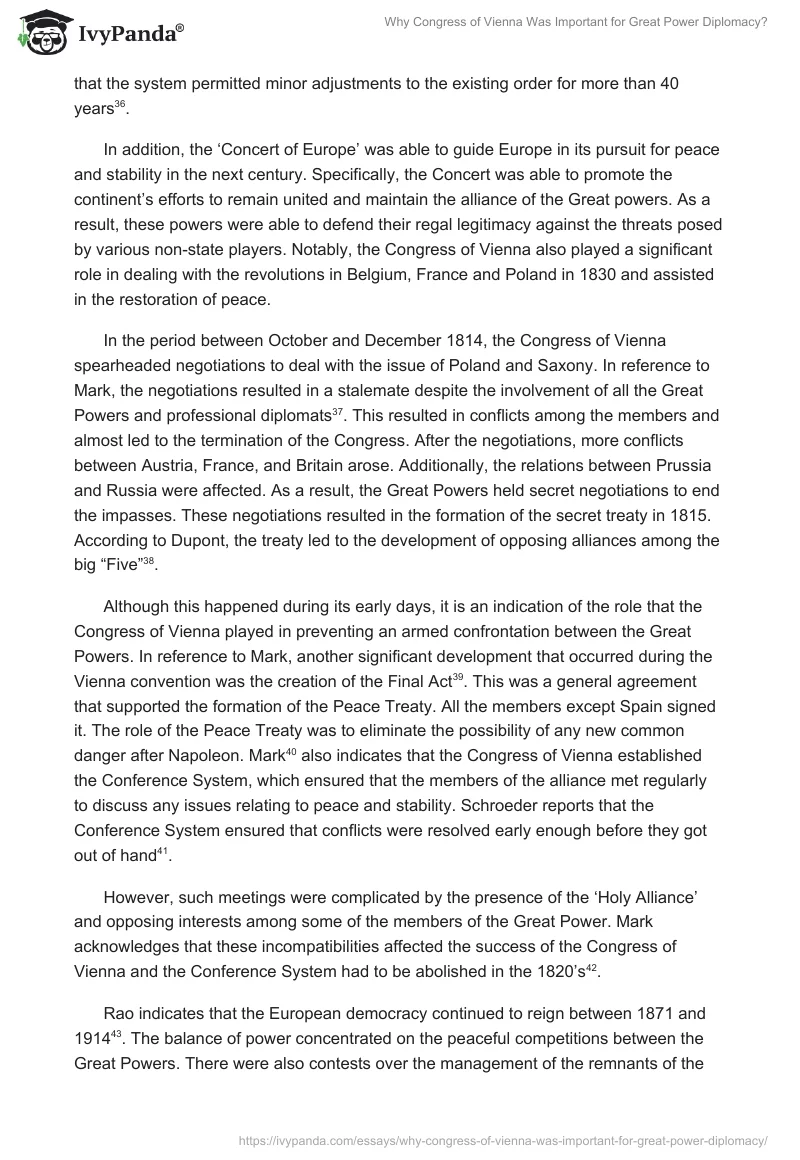 Why Congress of Vienna Was Important for Great Power Diplomacy?. Page 5