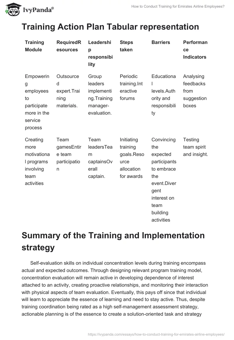 How to Conduct Training for Emirates Airline Employees?. Page 4