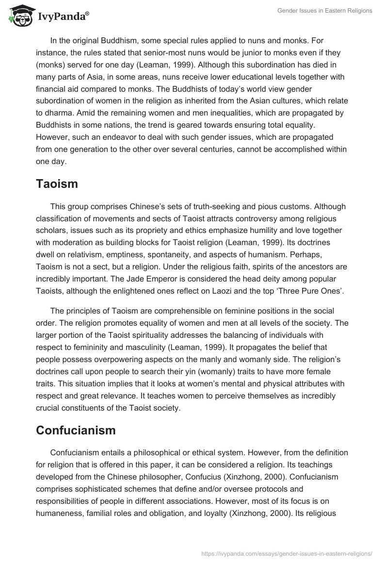 Gender Issues in Eastern Religions. Page 4
