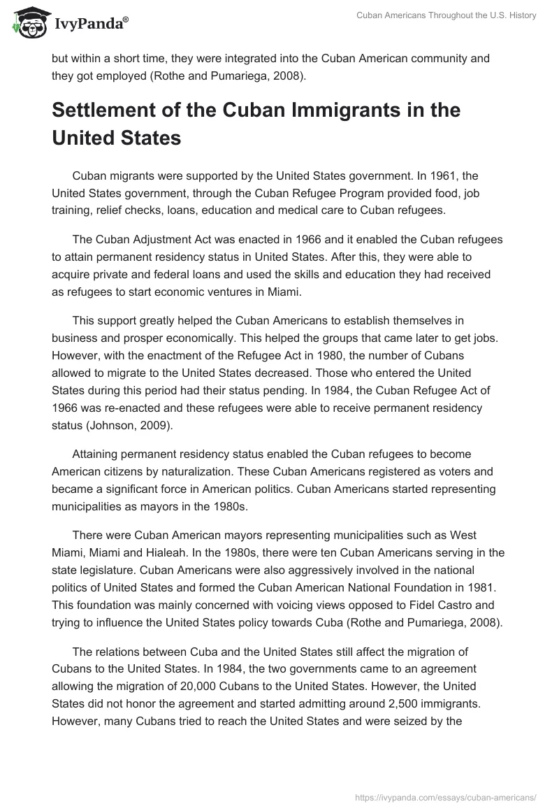 Cuban Americans Throughout the U.S. History. Page 4