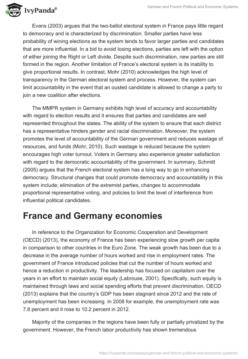 German and French Political and Economic Systems. Page 5