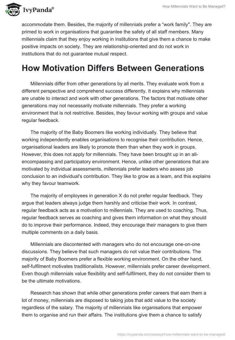 How Millennials Want to Be Managed?. Page 3