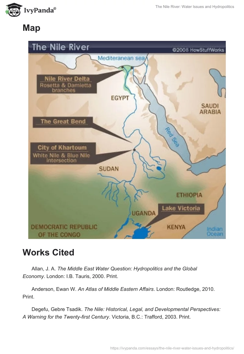 The Nile River: Water Issues and Hydropolitics. Page 3