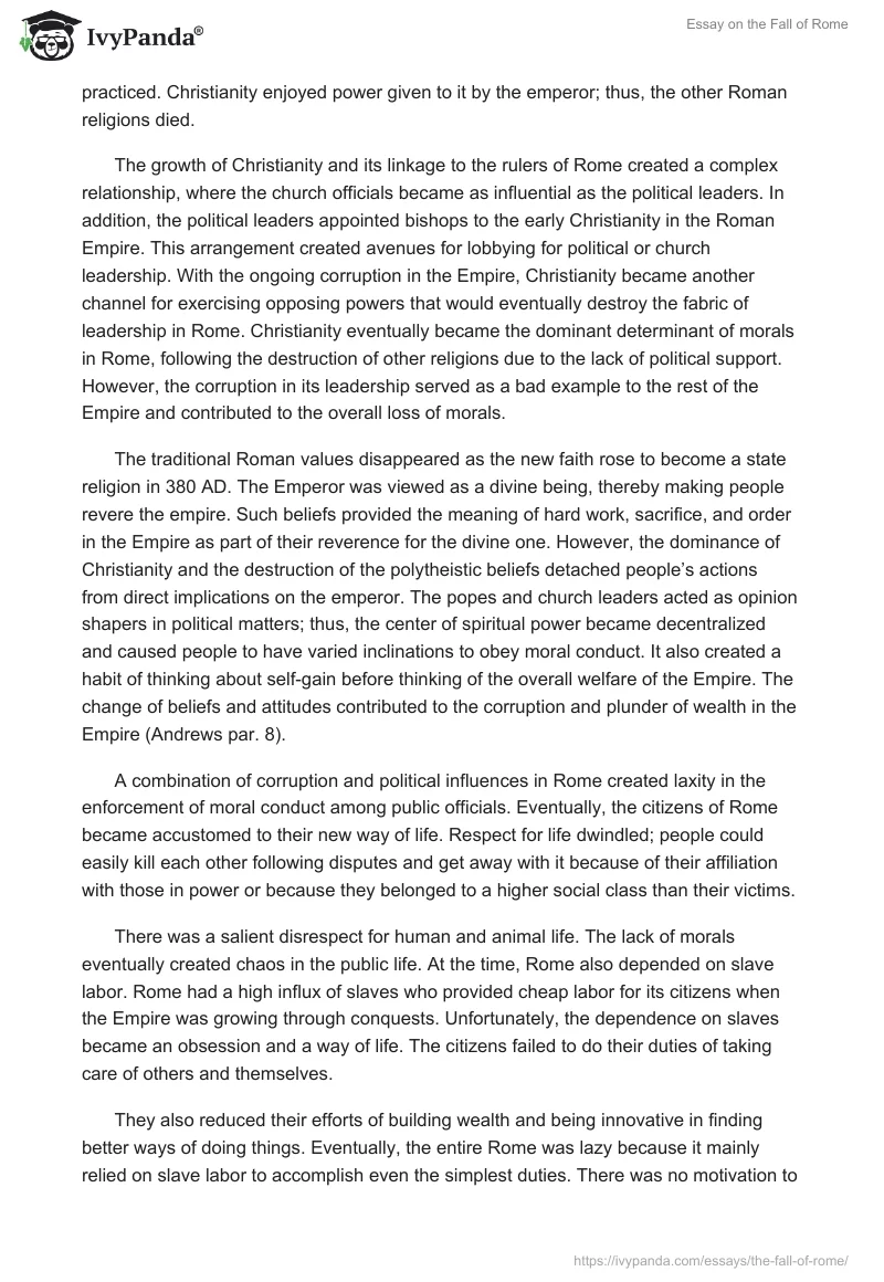 Essay on the Fall of Rome. Page 4