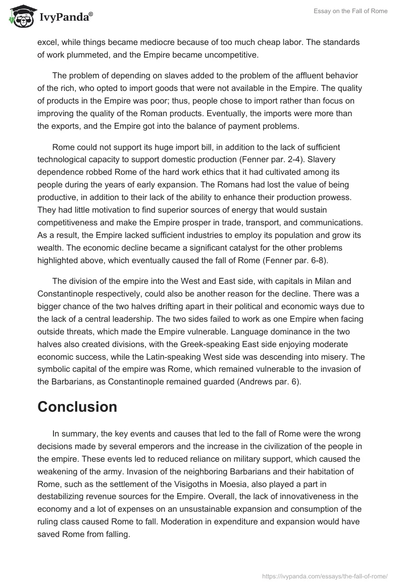Essay on the Fall of Rome. Page 5
