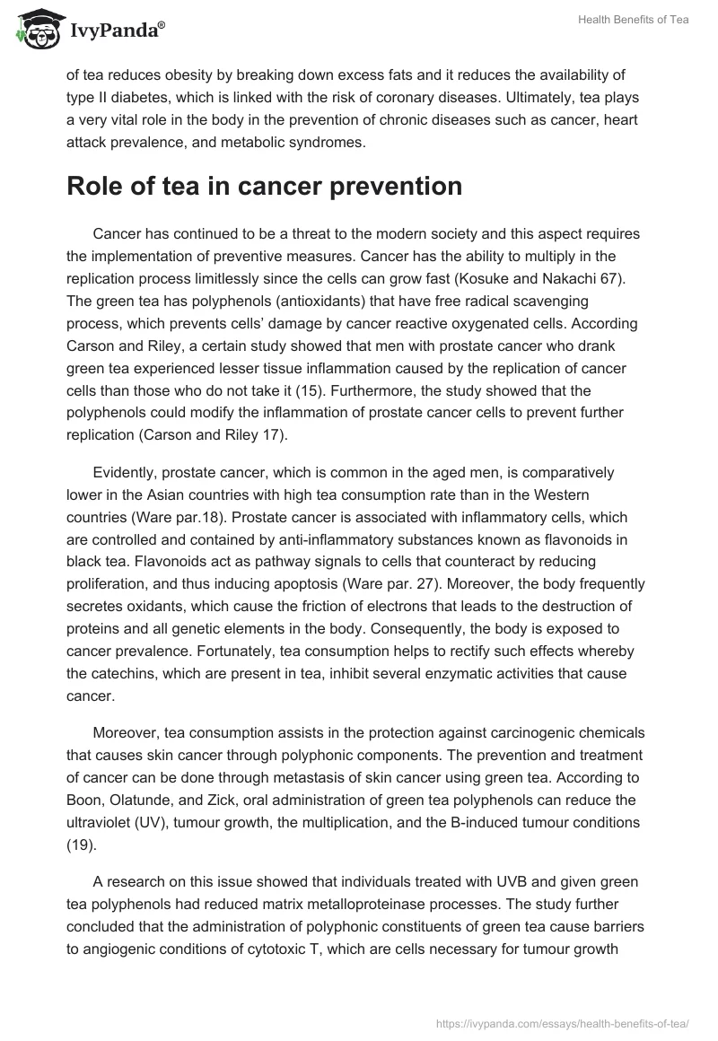 Health Benefits of Tea. Page 2