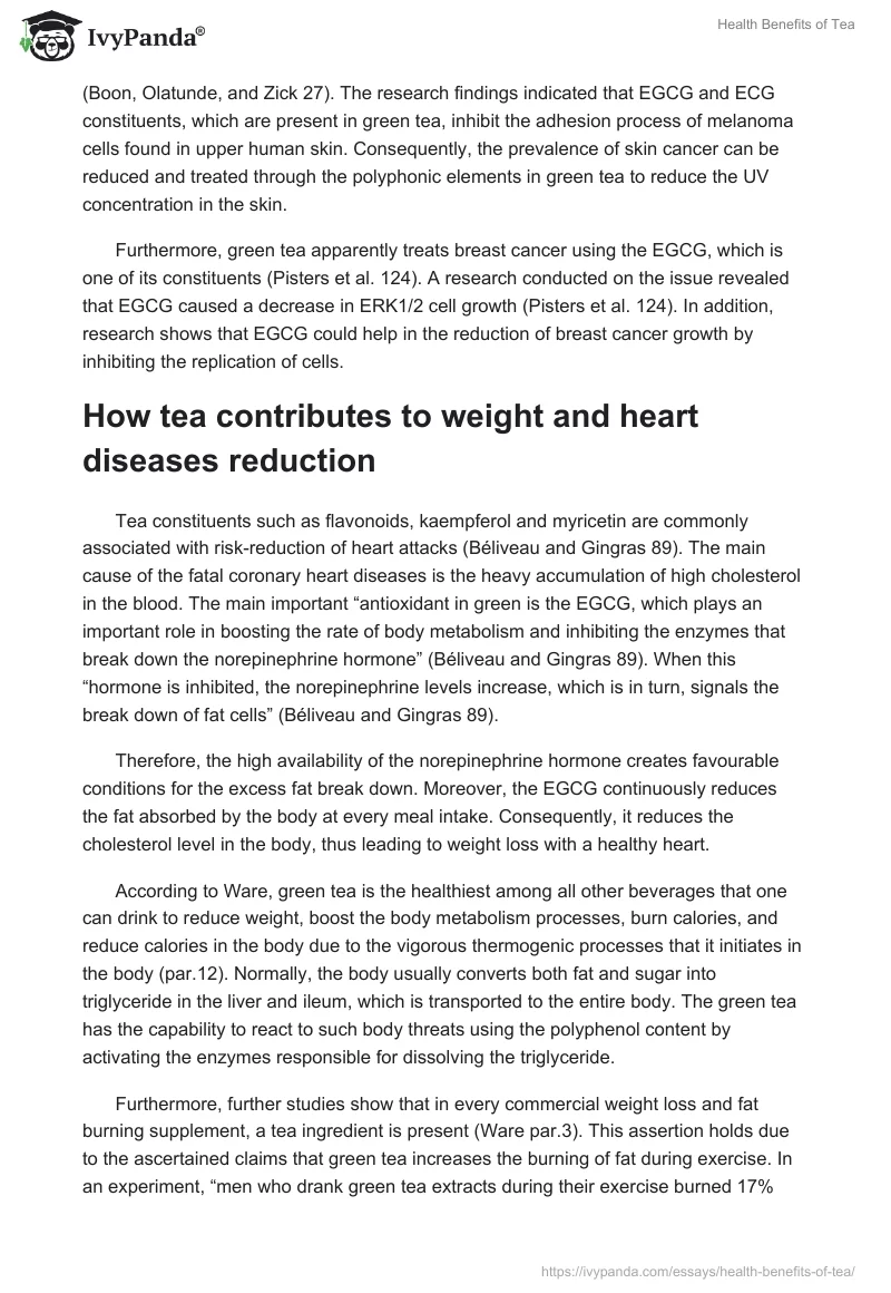 Health Benefits of Tea. Page 3