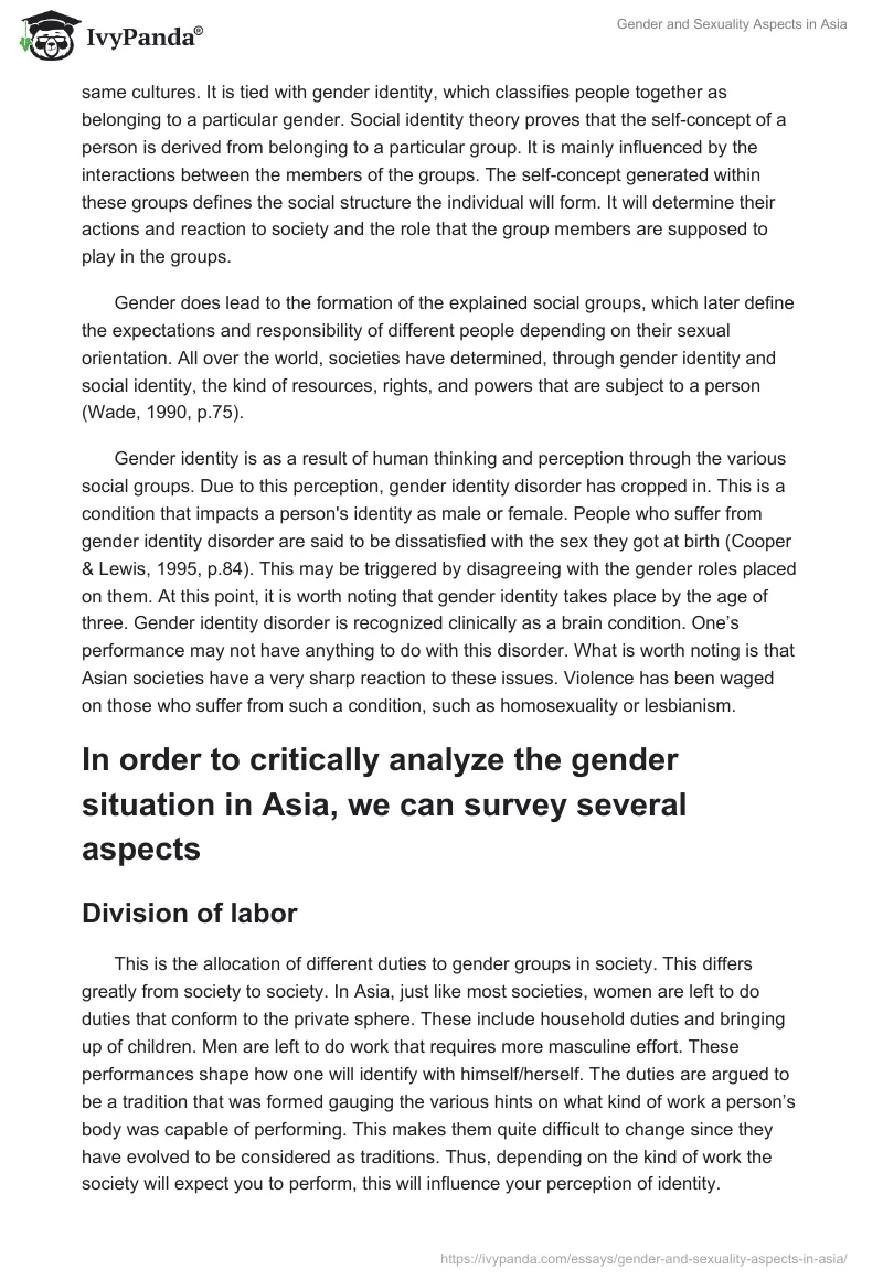 Gender and Sexuality Aspects in Asia. Page 2