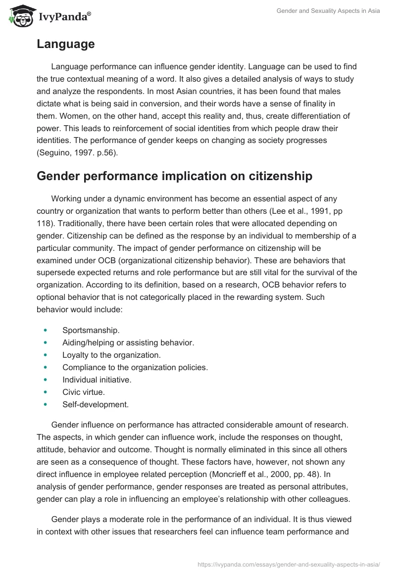 Gender and Sexuality Aspects in Asia. Page 3