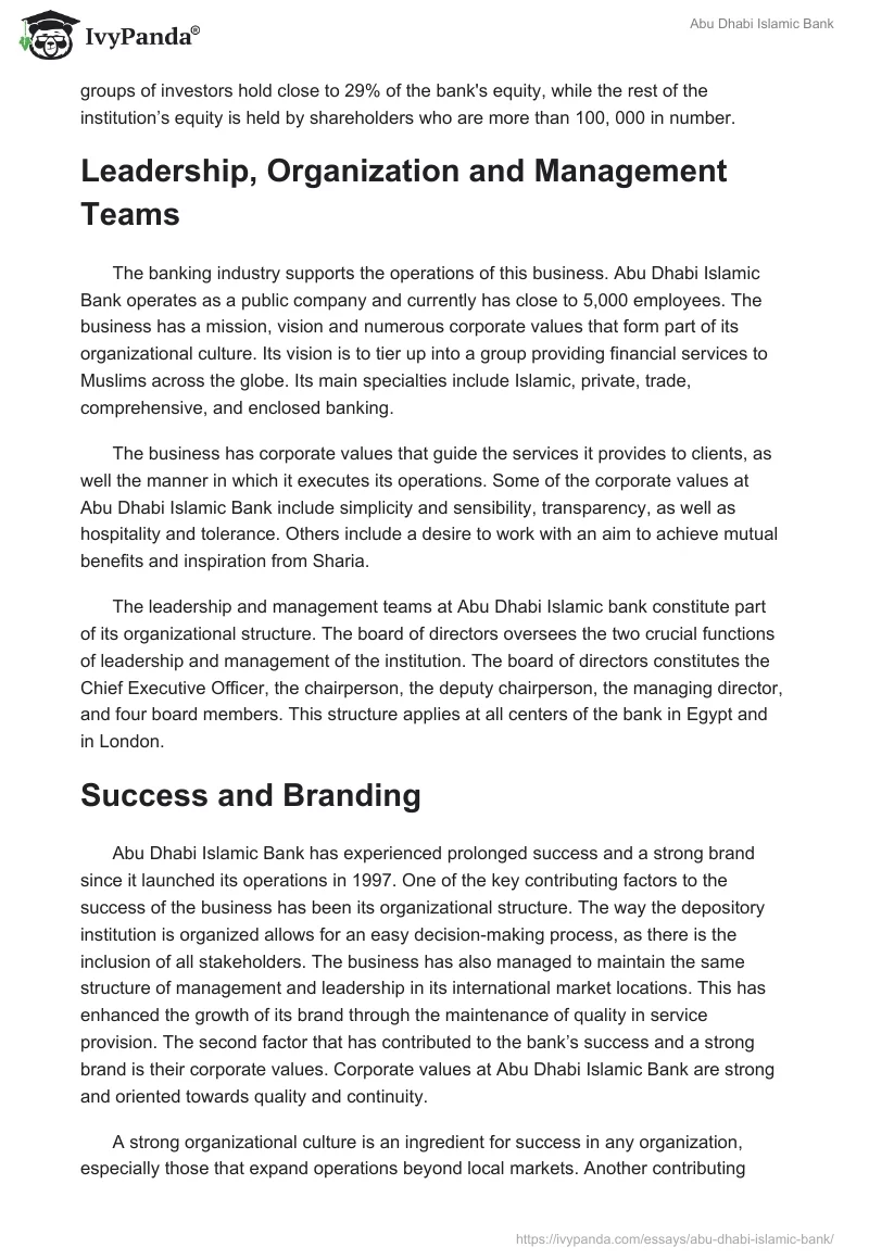 Abu Dhabi Islamic Bank. Page 2