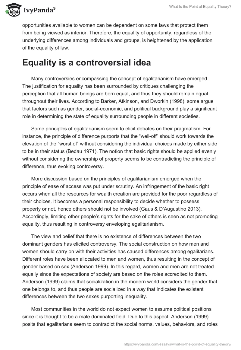 What Is the Point of Equality Theory?. Page 5