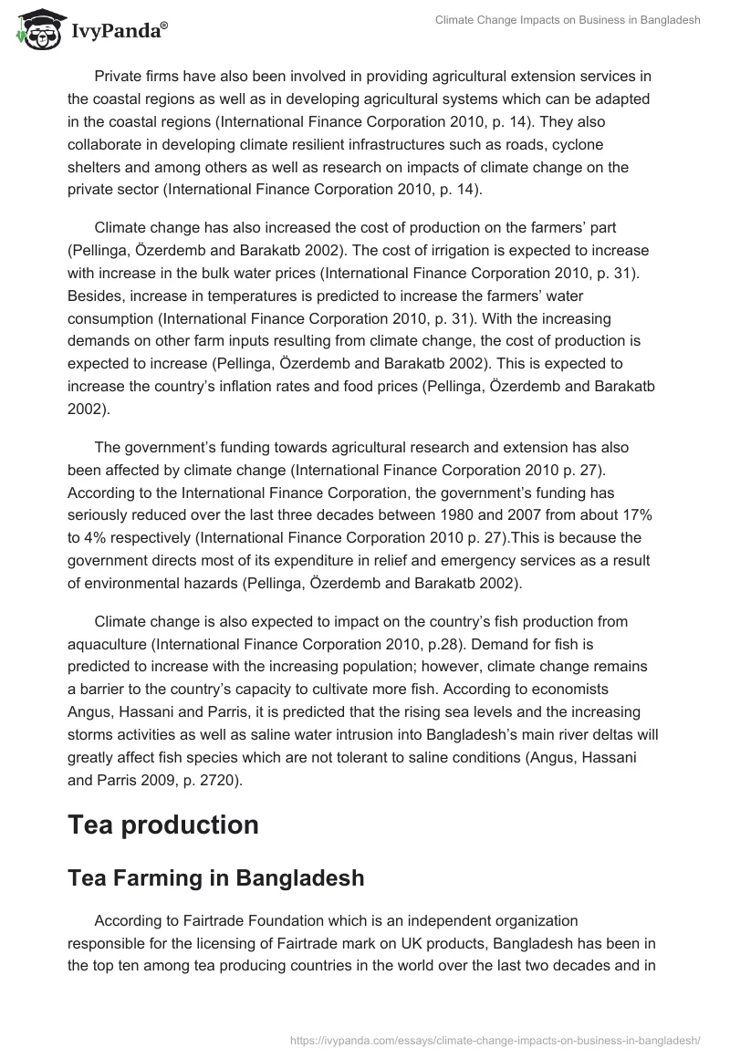 Climate Change Impacts on Business in Bangladesh. Page 5
